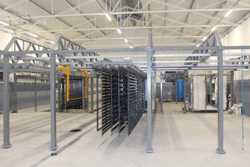 Extension of a powder paint shop