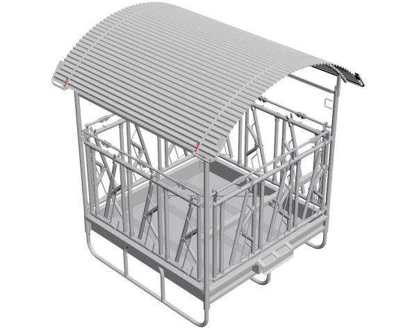 A solid, clip-on feeder for cattle for over a dozen positions